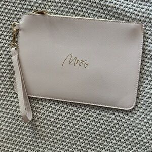 Faux Leather Wristlet